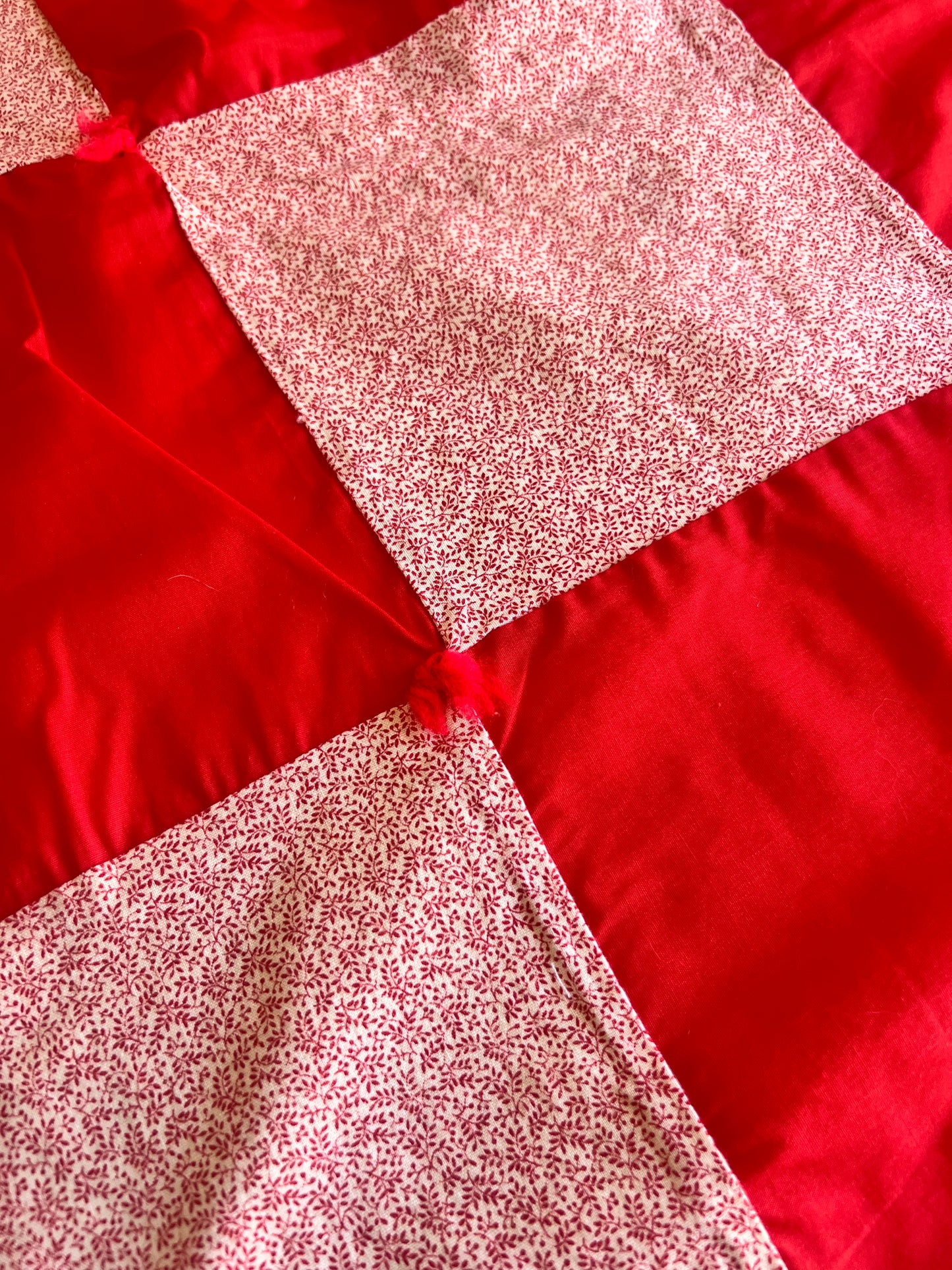 Red Checkered Quilt