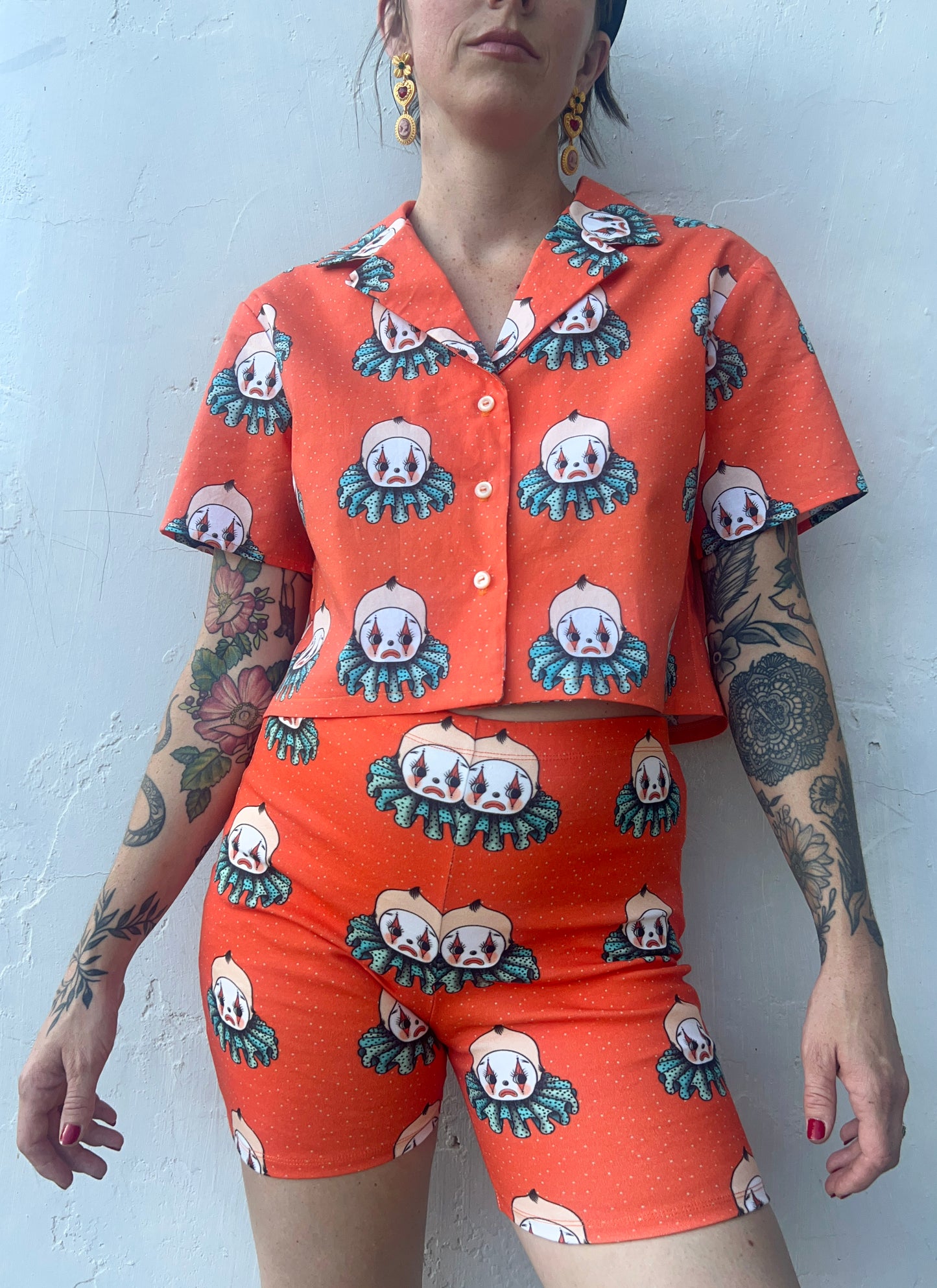 Kewpie Clown Bike Shorts