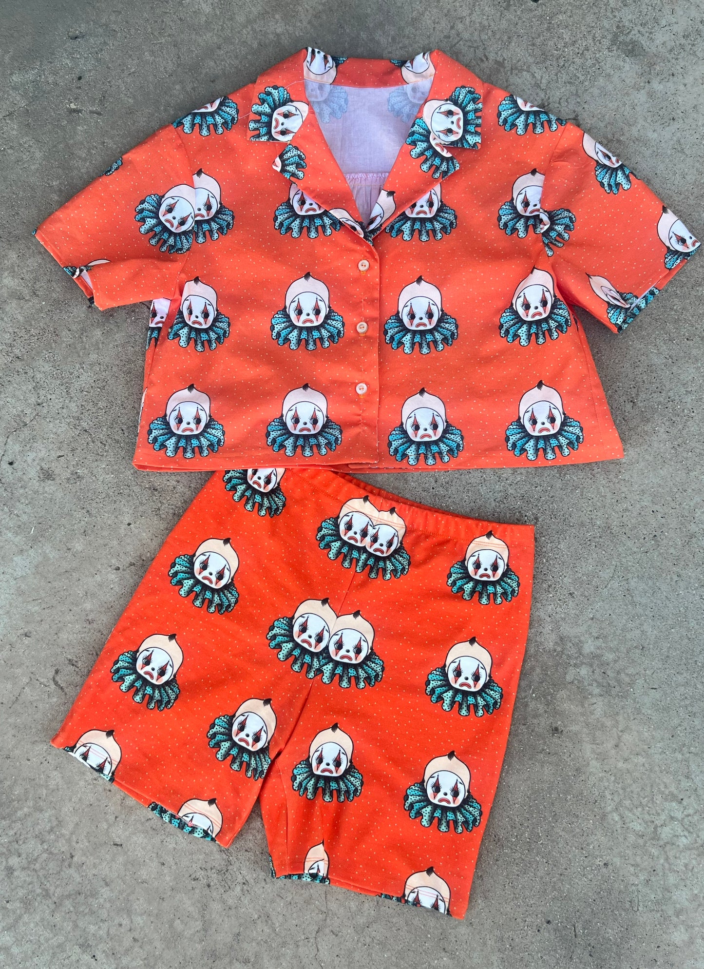 Kewpie Clown Bike Shorts