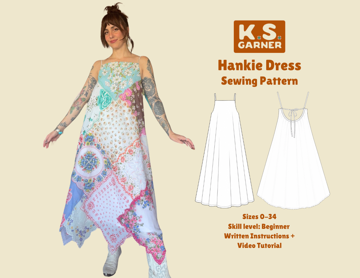 Hankie Dress PDF Sewing Pattern